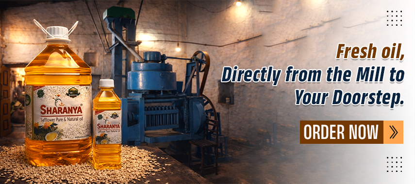 Sharanya Logo Sharanya Safflower Oil