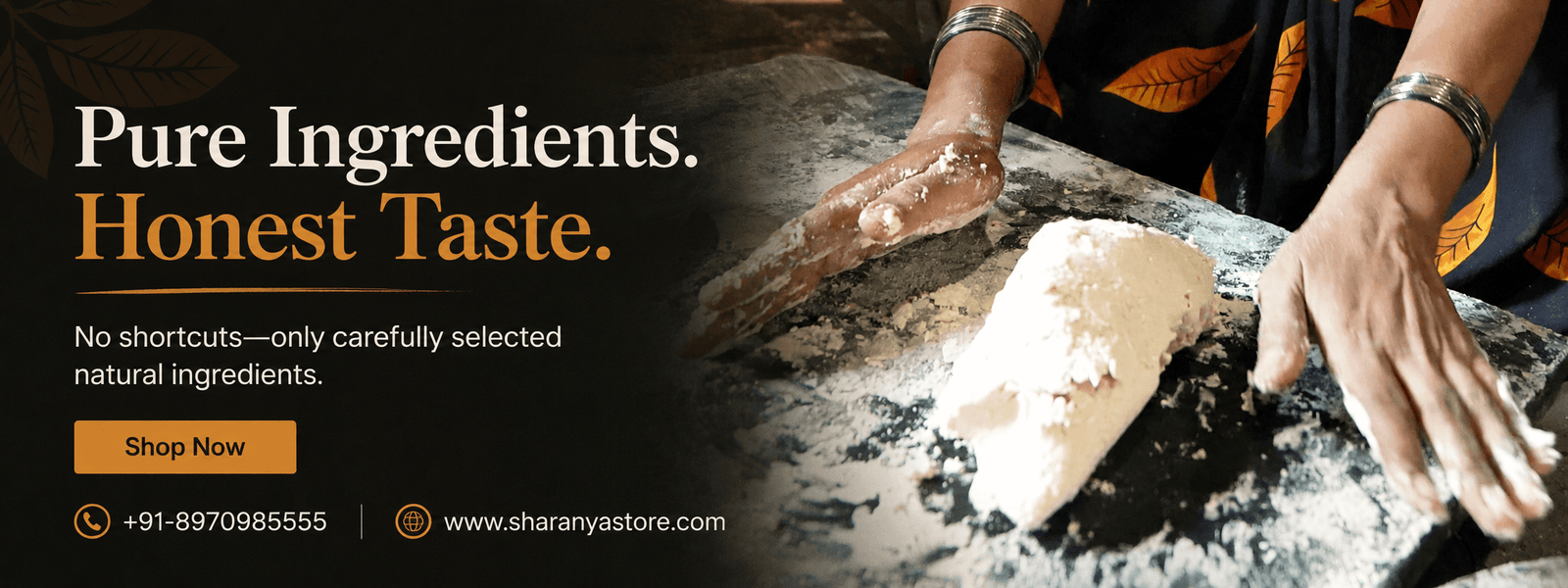 Pure Ingredients. Honest Taste.